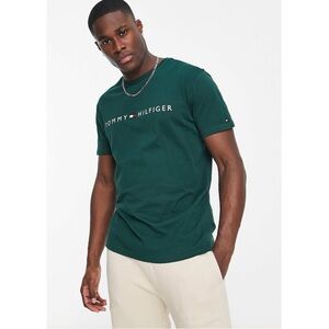 Tommy Hilfiger Dark Green 100% Cotton T-Shirt size L